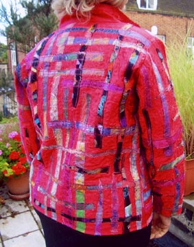 Hand dyed brocade jacket